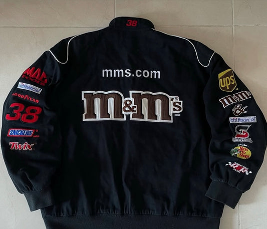 M&M Parachute Embroidery Racing Jacket