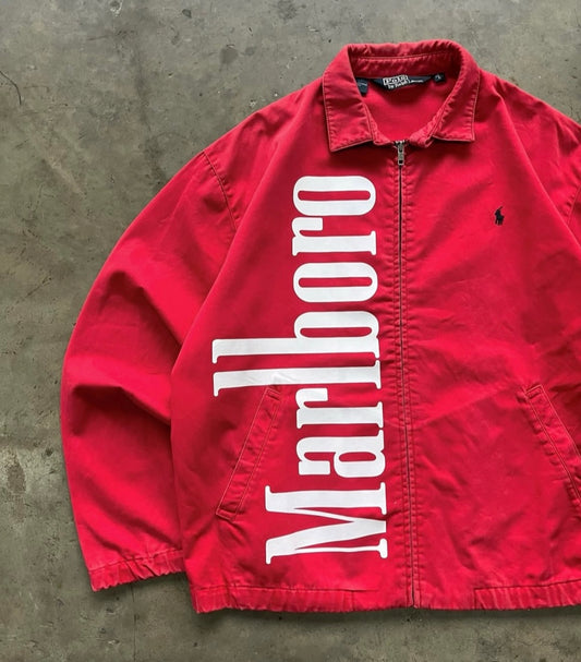 Marlboro Parachute Embroidery Racing Jacket