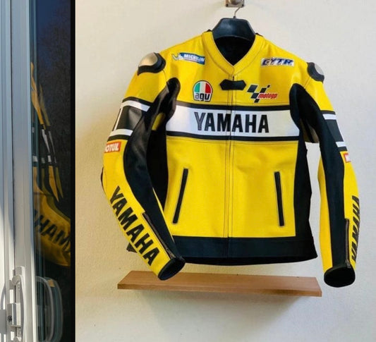 Yamaha Embroidery Leather Racing Jacket