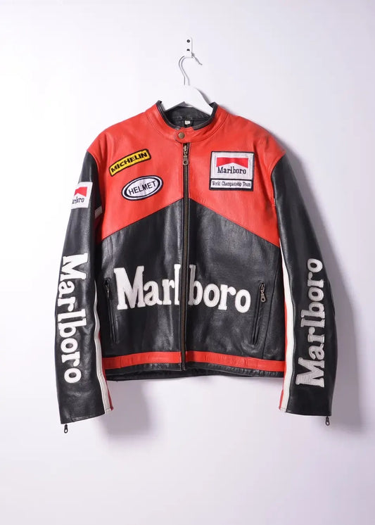 Embroidery Marlboro Jacket - Black