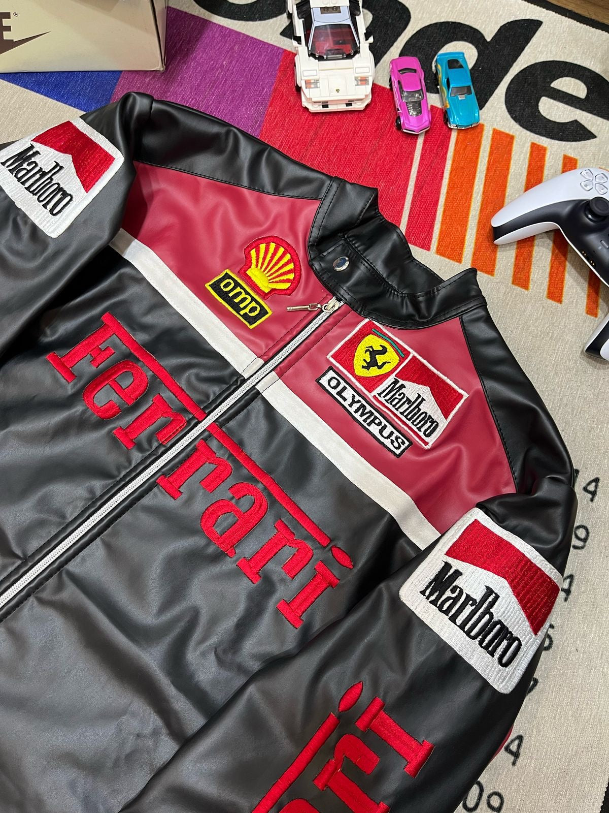 ferrari f1 racing jacket, ferrari leather jacket, f1 team jacket, ferrari marlboro jacket, scuderia ferrari jacket, ferrari red and black jacket, ferrari shell omp olympus jacket, racing style biker jacket, f1 vintage leather jacket, formula one ferrari jacket, ferrari racing merchandise, ferrari racing apparel, ferrari jacket for men, motorsport jacket ferrari, marlboro racing jacket, shell ferrari leather jacket, retro ferrari f1 jacket, premium racing jacket, stylish car racing jacket, ferrari streetwear