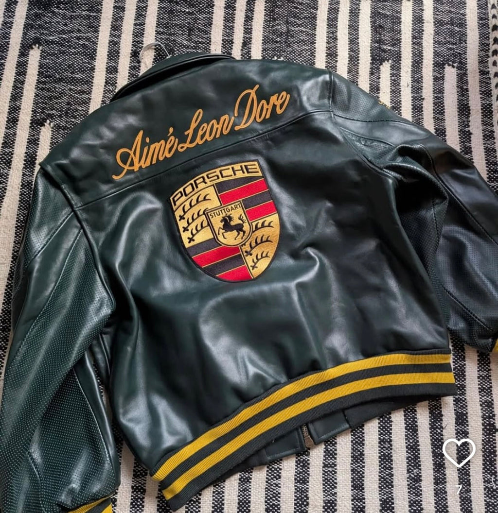 Black Porsche Leather Jacket