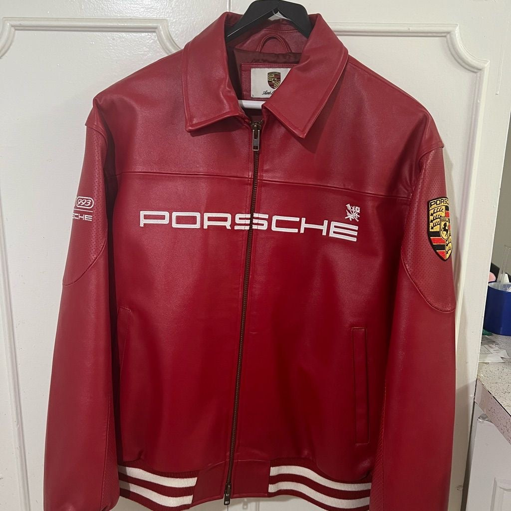 Red Porsche Leather Jacket