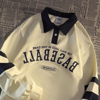 Printed Vintage Zip Up Collar Sweatshirt