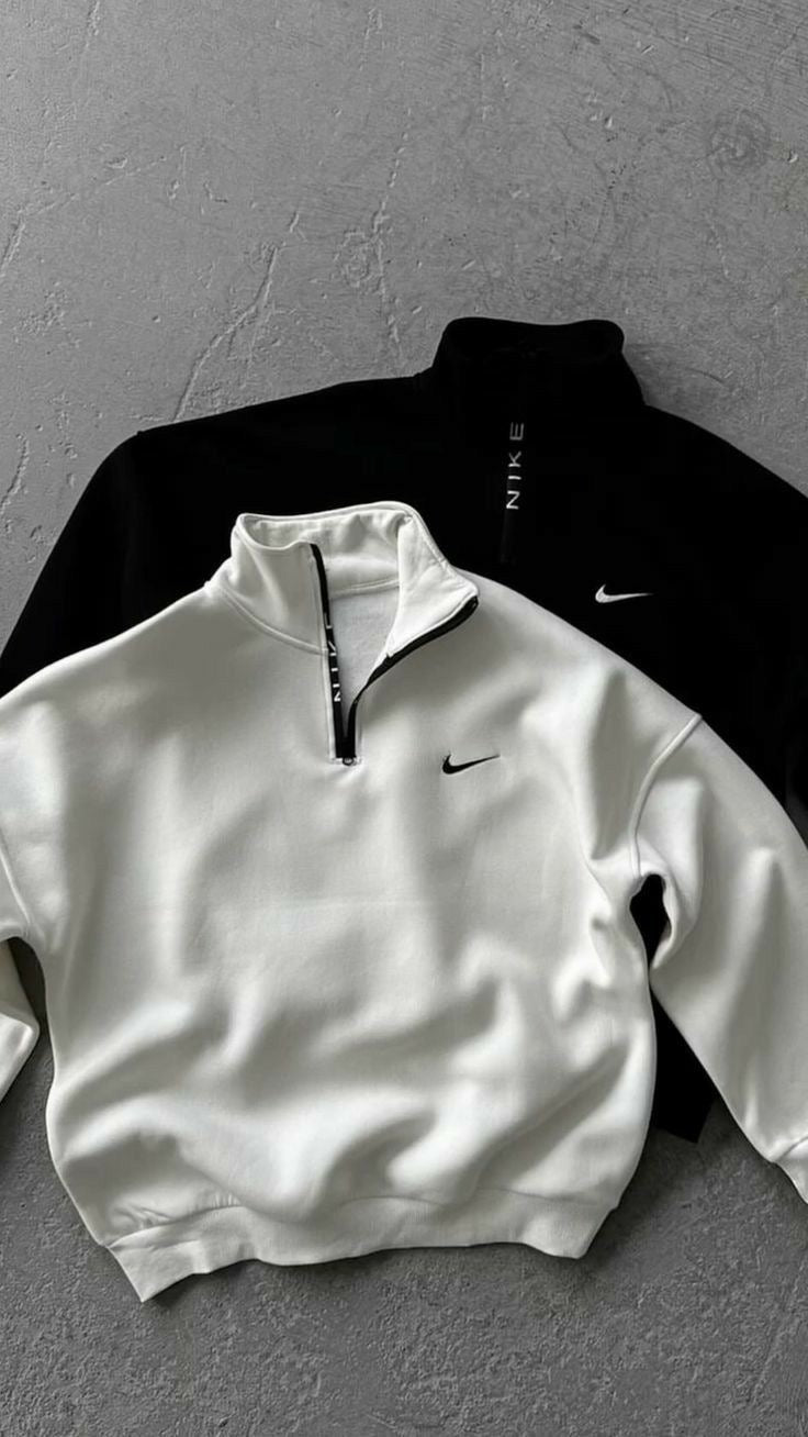 Printed Vintage Zip Up Collar Sweatshirt