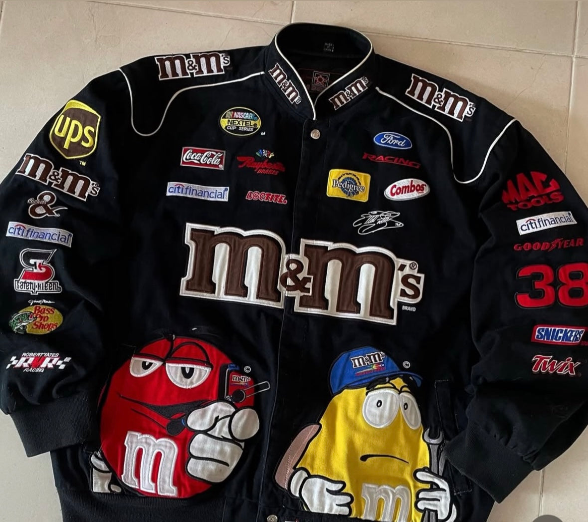 M&M Parachute Embroidery Racing Jacket