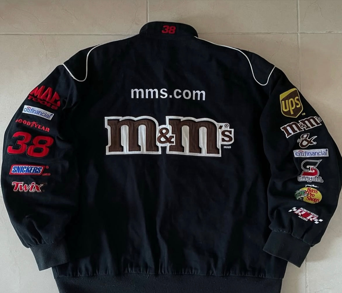 M&M Parachute Embroidery Racing Jacket