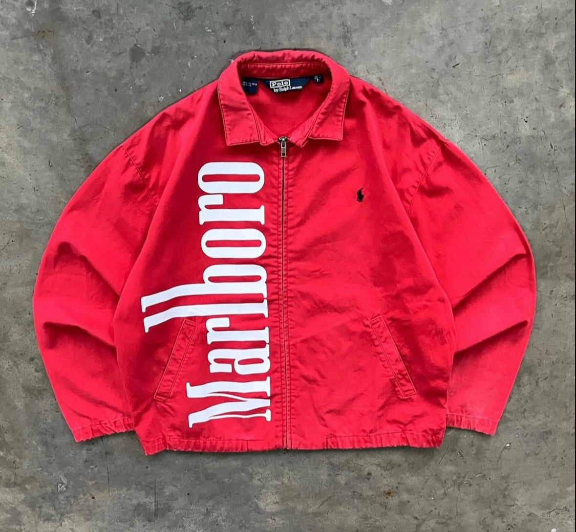 Marlboro Parachute Embroidery Racing Jacket