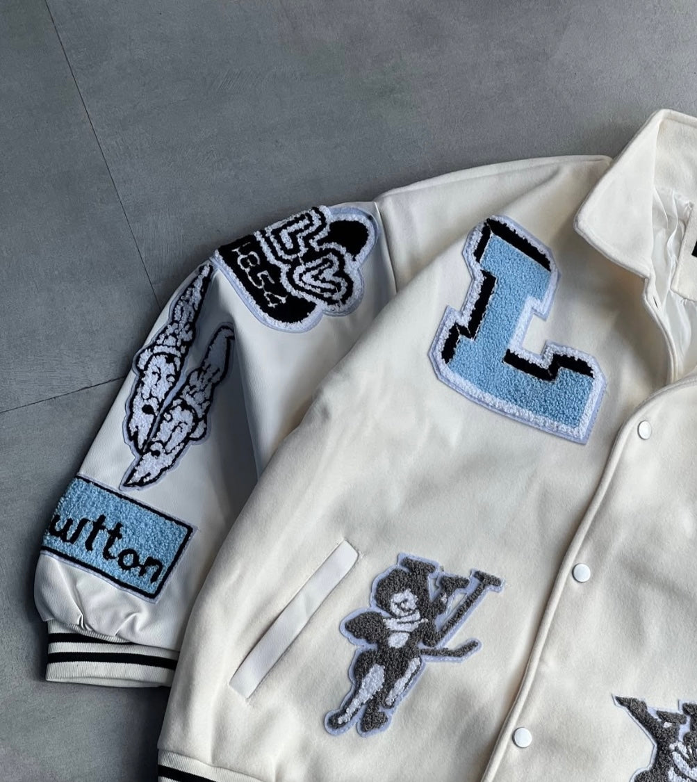 Vintage Embroidery Varsity Jacket
