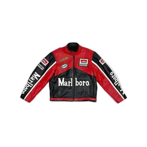 Embroidery Marlboro Jacket - Black
