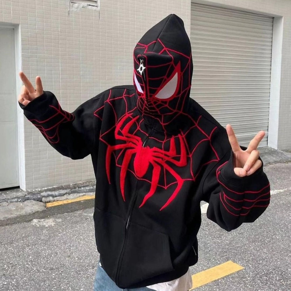 Black Spiderman Hoodie ⭐⭐⭐⭐(4.5/5)