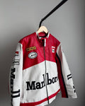 White Marlboro Leather Jacket
