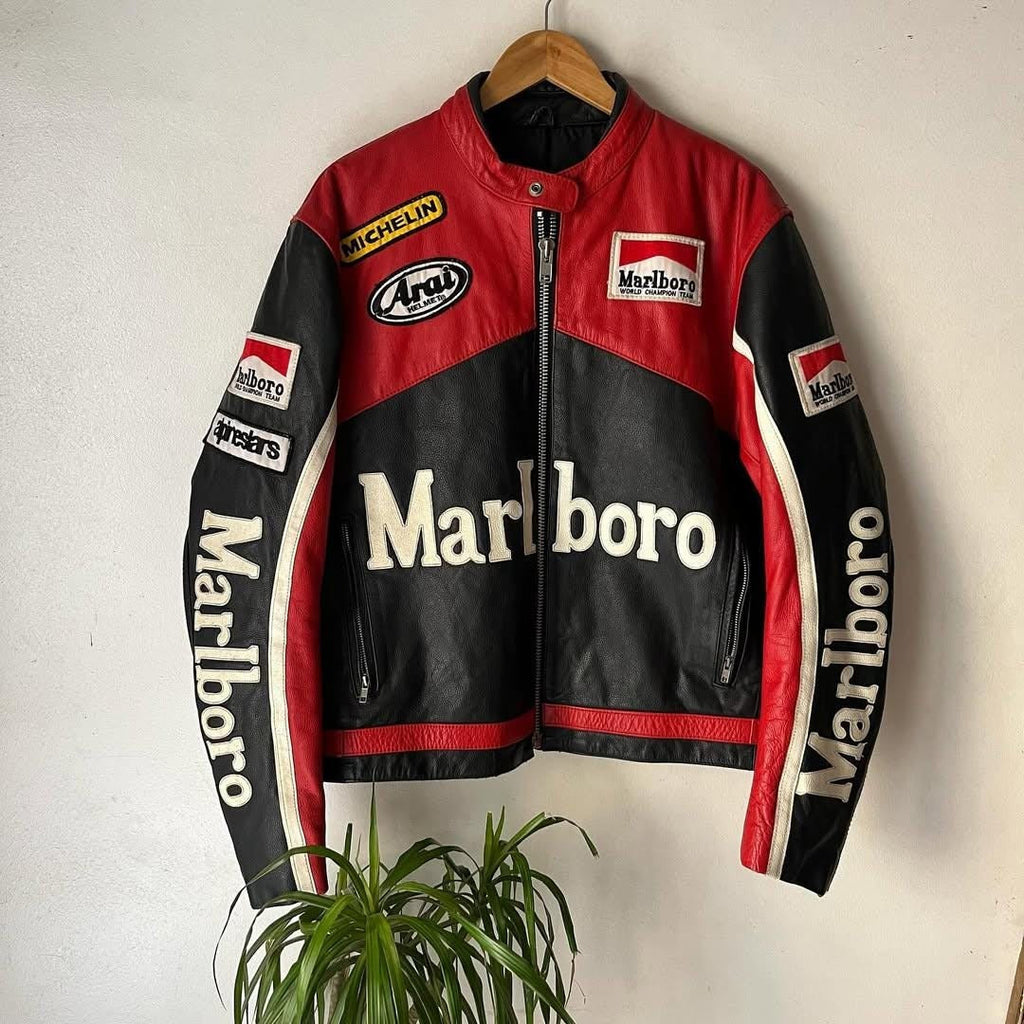 Black Marlboro Leather Jacket