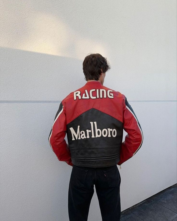 Black Marlboro Leather Jacket