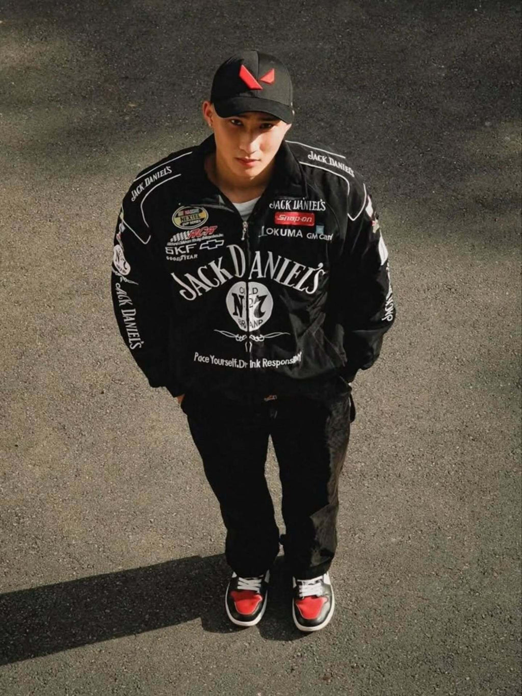 jack daniels f1 jacket, jack daniels racing jacket, jack daniels embroidered jacket, jack daniels moto jacket, black jack daniels jacket, f1 racing jacket india, paper castle jacket, streetwear jacket, oversized streetwear jacket, premium streetwear india, trendy jackets for men, unisex bomber jacket, heavy embroidery jacket, premium quality jacket, biker style jacket, motorsport jacket, formula 1 jacket, racing team jacket, motorsports apparel, f1 fan merchandise, best jackets for men india, affordable rac