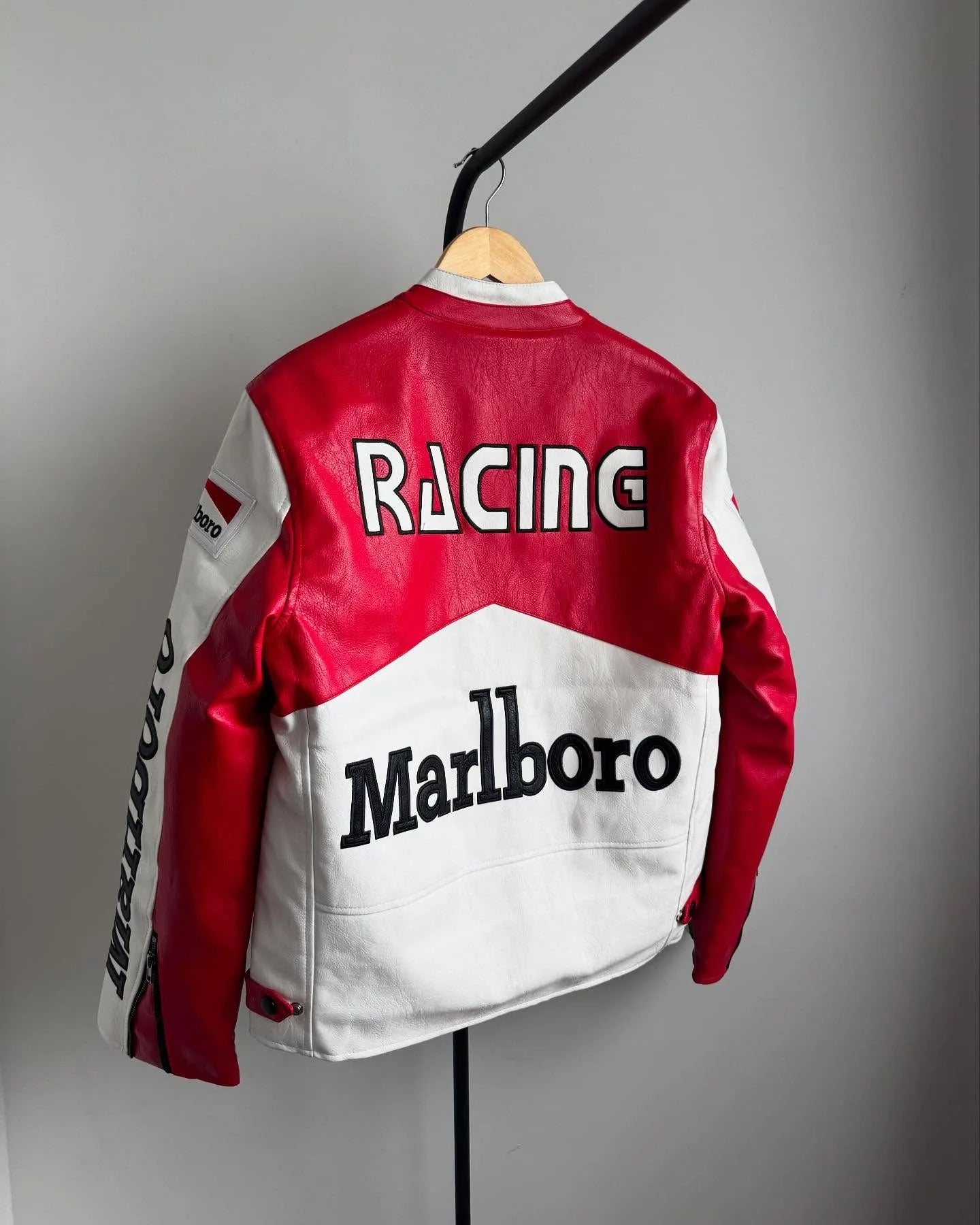 Embroidery Marlboro Jacket - White