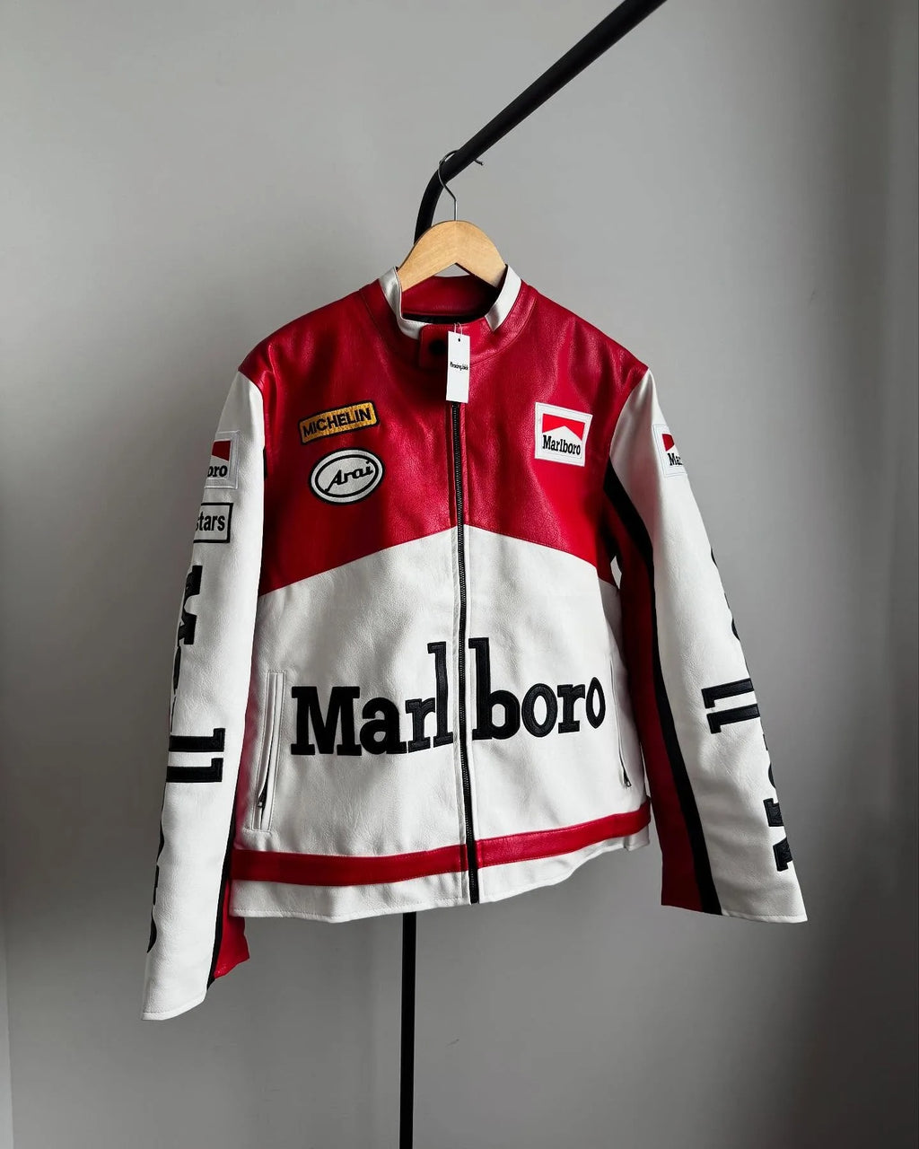 Embroidery Marlboro Jacket - White